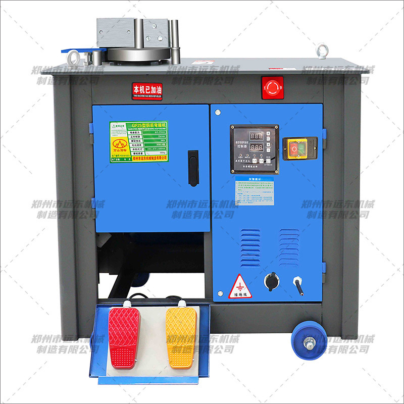 GF25型數控快速鋼筋彎箍機(圖1) GF25型數控快速鋼筋彎箍機(圖1)